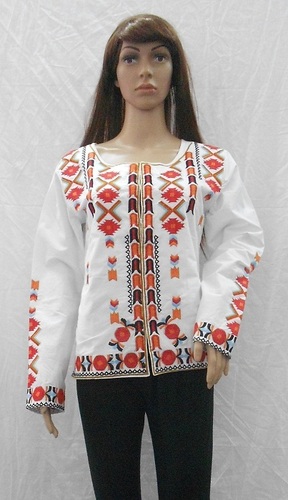 Mix Color Cotton Fruit Print Quilted Long Jacket Overcoat Kantha Jacket Sleeves Ladies Floral Womens Girl'S