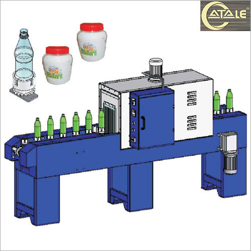 Rotary Types Sleeve Labeling Machine - Color: Blue And White