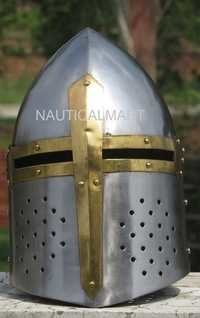 Nauticalmart Medieval Steel Sugarloaf Helmet