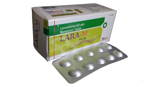 Levocetirizine Dihydrochloride 5 mg + Montelukast Sodium 10 mg Tablets