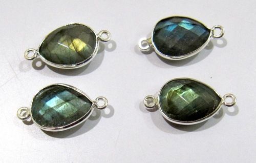 Labradorite Connectors Pear Shape