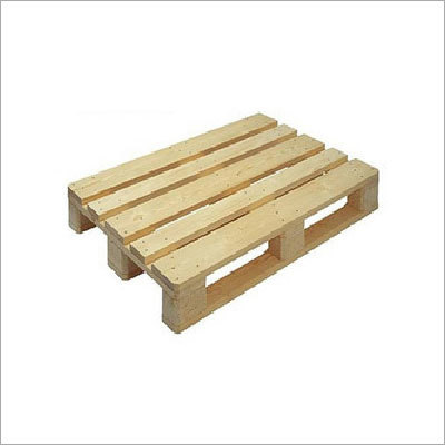 Two Entry Wooden Pallet - Wooden Material | Durable, Reusable, Shock-resistant, Biodegradable, Stable Base For Forklift Handling