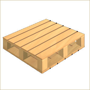 Wood Pallets - Wood, Durable Design for Heavy Loads , Lightweight & Moisture-Resistant, Ideal for Warehouse & Shipping Applications