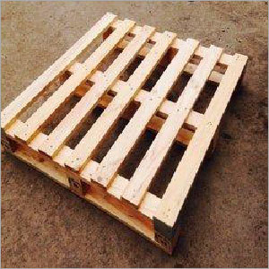 Industrial Pallets - Wood, Two-Way Entry Design | High Impact Strength, Termite Resistant, Long Service Life for Warehousing & Logistics