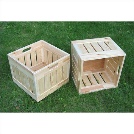 Wooden Crates - Wood Material | Durable Wooden Design for Versatile Storage and Organization Needs, Eco-Friendly and Rustic Appearance