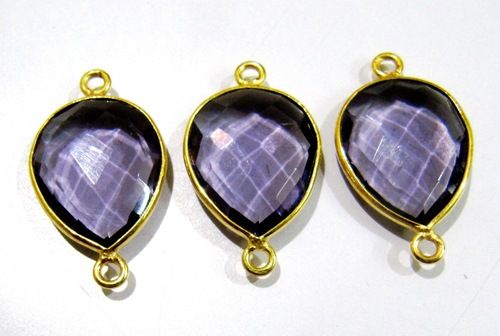 Amethyst Pear Shape Connector