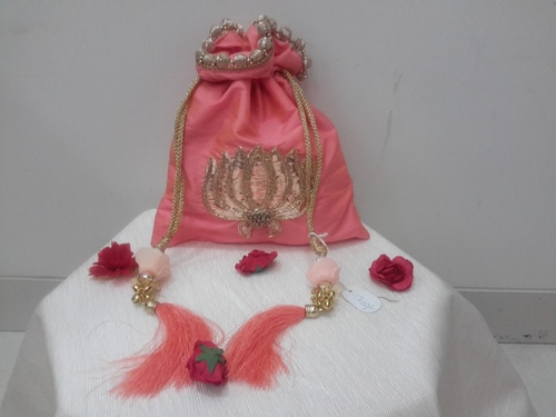 Peach Lotus Potli