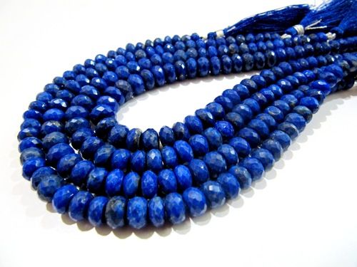 Blue Natural Lapis Lazuli Micro Faceted Beads