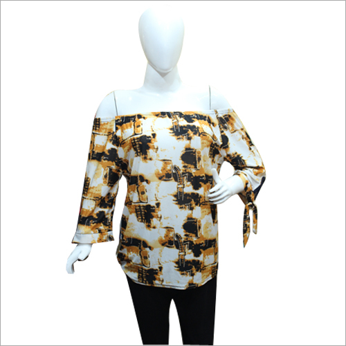 Striped Bardot Top