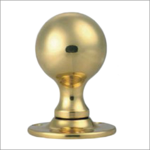 Rim Ball Knob Cast Brass-Unsprung