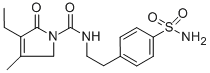 4-[2-[(3-Ethyl-4-methyl-2-oxo-3-pyrroline)carboxamido]ethyl]benzene sulfonamide