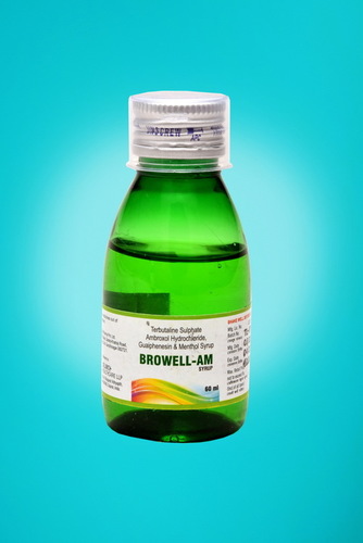 Ambroxol Hydrochloride - 15mg, Terbutaline Sulphate 1.25mg, Guaiphenesin 50mg, Menthol 1mg | Liquid Mucolytic and Expectorant Formulation, Effective Sputum Thinner