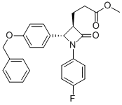 (3R,4S)-1-(4-fluorophenyl)-2-oxo-4-[4-(phenylmethoxy)phenyl]-3-azetidinepropanoate