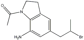 Ethanone, 1-[7-amino-5-(2-bromopropyl)-2,3-dihydro-1H-indol-1-yl]-