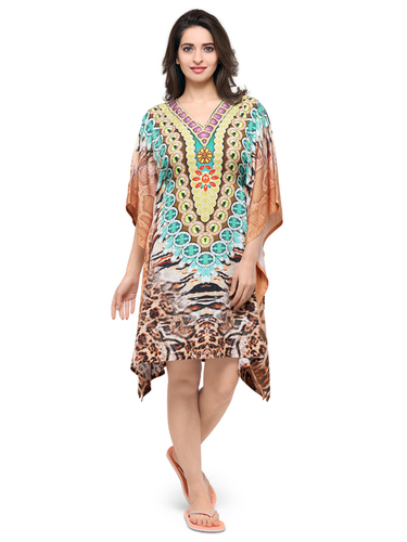 Multicolor Polyester Kaftan