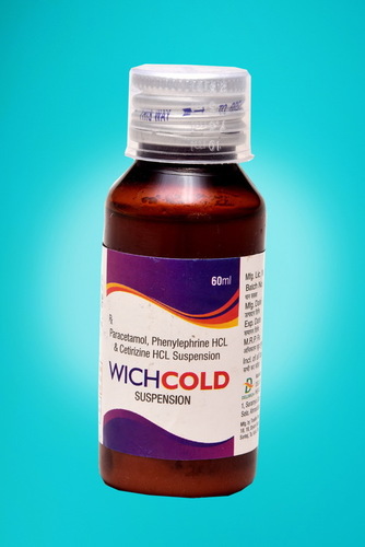 Paracetamol 250, Phenylephrine Hcl 5,Cetirizine 2.5 Suspension Liquid
