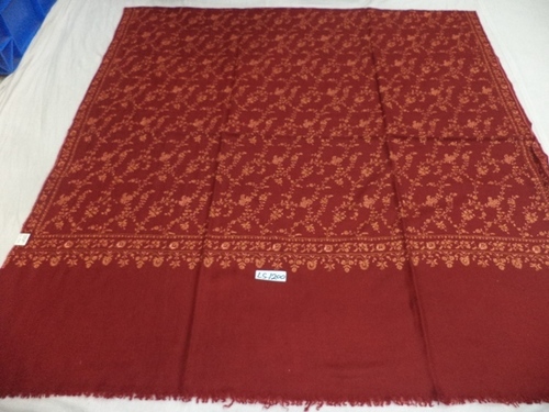 Red Pure Pashmina All Over Jaal Shawl
