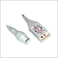 Detachable ECG Cable - PVC & Metal, 1.8m, 5-pin DIN Connector | Easy Detachable, Reliable Connection, Precise Readings