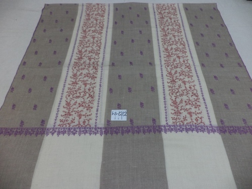 Grey Pure Pashmina All Over Jaal Shawl