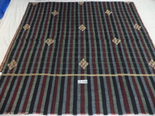 Pure Pashmina Shawl - 100x200 cm, Hand Woven with Sozni Work, Fringe Closure, Mix Color, Ideal for Women's Weddings