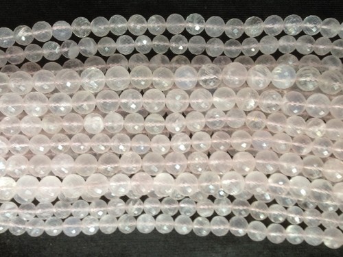 Stone Rose Quartz Round Faceted