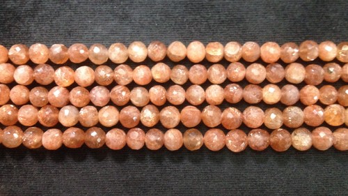 Stone Sunstone Round Faceted