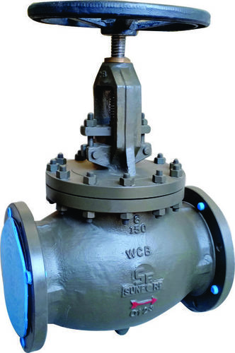 Grey And Blue Globe Valves
