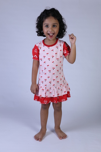 Cutie - Cotton Knitted Fabric for Girls Age 2-7 Years | Trendy, Breathable, Washable, Customized Sizes