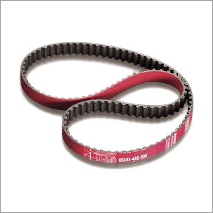 Pink And Black Rubber Timing Belts