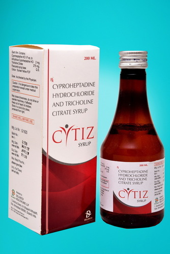 Cyproheptadine 2 mg Tricoline citrate 275 mg Cyproheptadine 2 mg Tricoline citrate 275 mg