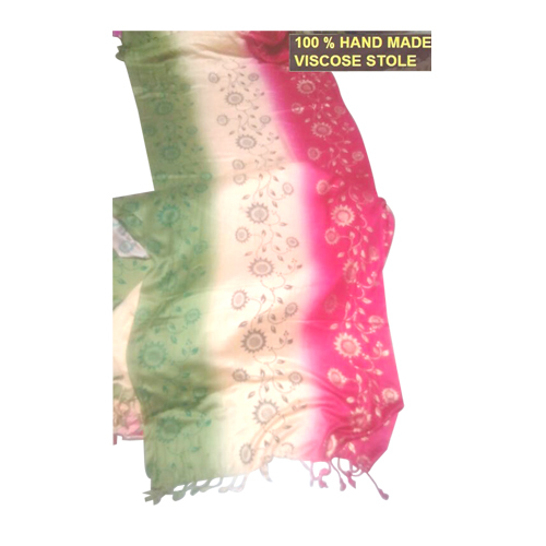 100 Percent Hand Made Viscose Stole