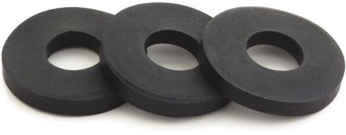 Nitrile Rubber Washer - Nitrile Material, 254mm Length, Black Color, 1-6mm Thickness | High Impact Resistance, Ideal for Oil & Gas Applications