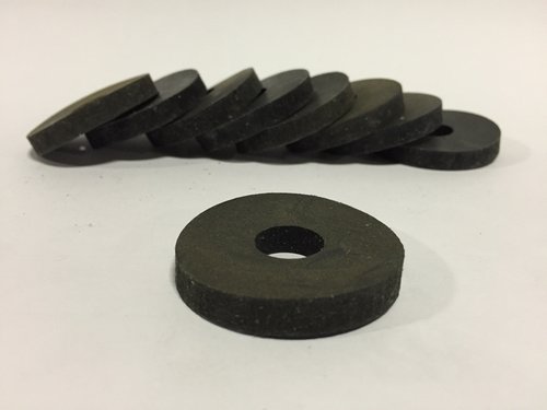 Neoprene Rubber Washer - Rubber 25.4mm Diameter Black 10mm Thickness | Lightweight Abrasion Resistant Vibration Dampening Solution
