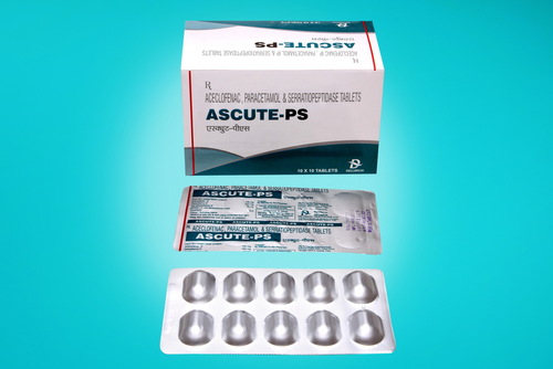 Aceclofenac-Paracetamol-Serratiopeptidase Tablets - 100mg/325mg/10mg | Pain Relief for Arthritis, Fever & Various Pain Types