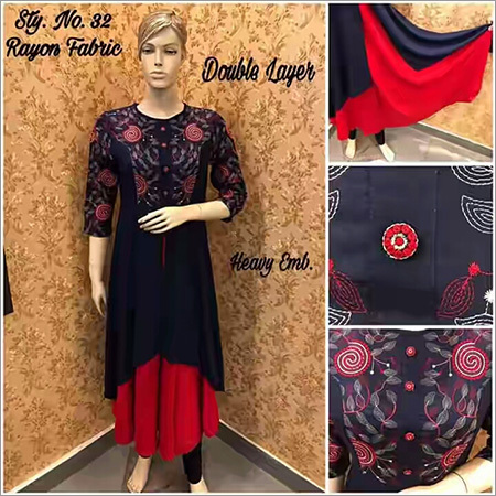 Ladies Rayon Kurtis