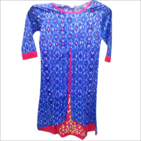 Ladies Designer Print Cotton Kurti
