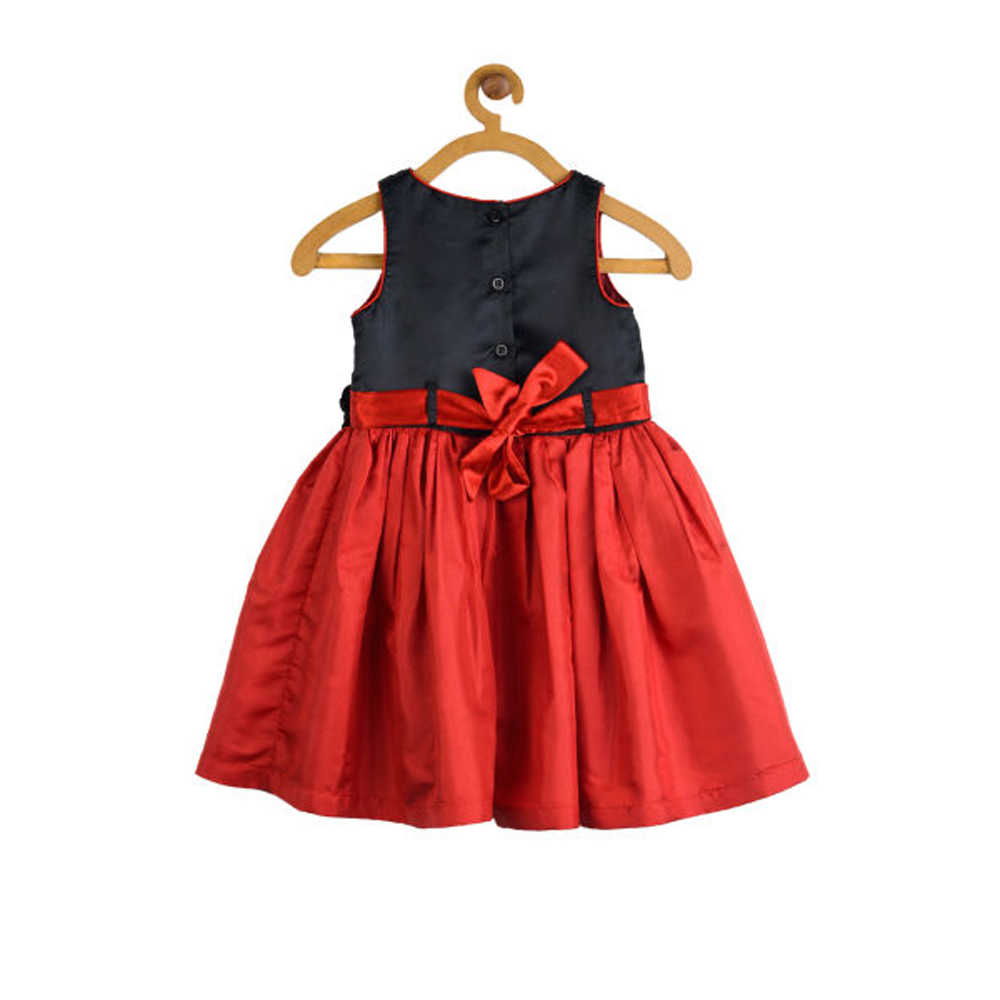 Toy Balloon kids Girls Red & Black Sequined A-Line Dress
