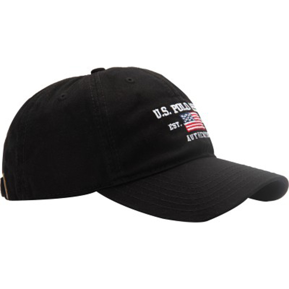 U.S. Polo Assn. Black Round Cap