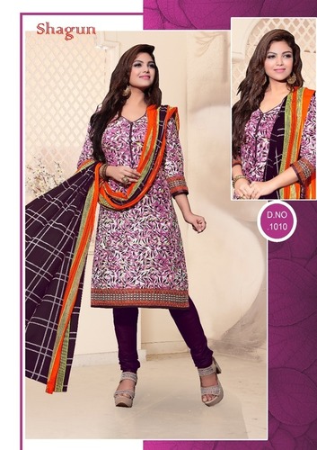 COTTON PRINTED DRESS MATERIALS UNSTITCHED MADHAV FASHION SHAGUN VOL-1