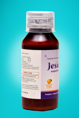 Ibuprofen 100 Mg Peracetamol 125 Mg. Suspension [Orange Flavour] Liquid