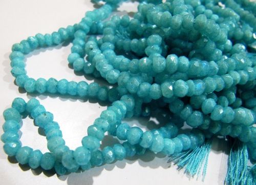 Finest Quality Aqua Chalcedony Beads