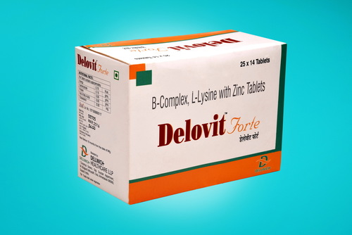 B Complex L Lysine Folic Acid Zinc Tablets