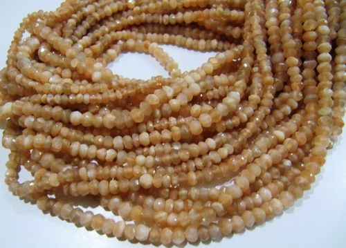 Natural Peach Moonstone Beads