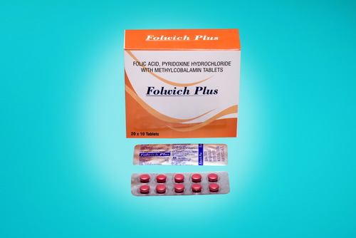 Folic Acid 5, Pyridoxine 10, Methylcobalamin 750 Mcg. Tablets