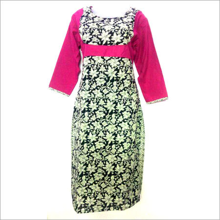 Multicolor Ladies Designer Print Cotton Kurti