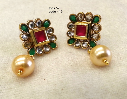 Copper Alloy Earring Tops