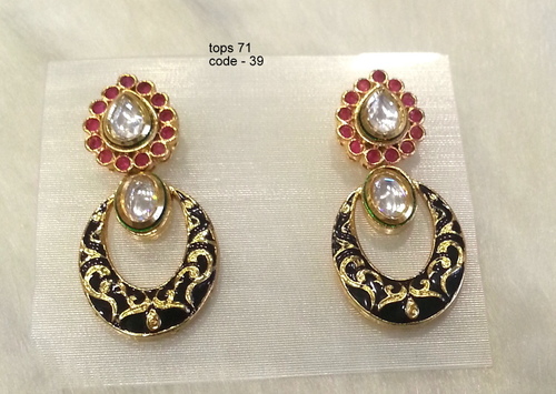 Copper Alloy Earring Tops