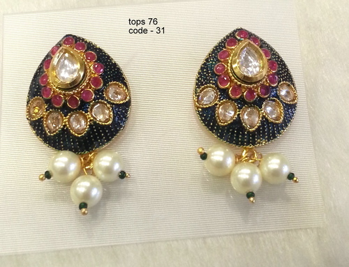 Antique Earring Tops - Copper Alloy, Alluring Design with Fashion-Forward Trends