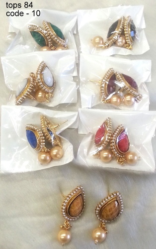 Copper Alloy Earring Tops