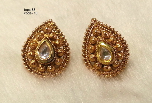 Antique Earring Tops - Copper Alloy Material | Exquisite Craftsmanship, Alluring Designs, Fashion-Forward Style